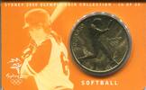 Australien 5 Dollars ~ Coin Card - Softball ~ -