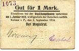 Posen 1 Mk. Kolmar, -