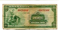 Deutschland 20 Mark 1948 gebraucht 57,00 EUR prix TTC + 8,00 EUR frais d'envoi