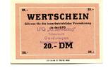 DDR 20 Mark o.D. Gardelegen, I/I- 8,00 EUR prix TTC + 6,00 EUR frais d'envoi