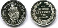Ag.Medaille o.J.(1896) Bayern, Holzkirchen-Den Ruhmreichen Kämpfern 1870-71, Erstabschlag/PP min.berieben