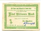 Niedersachsen 5 Mio. Mark Stade, -