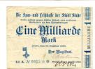 Niedersachsen 1 Md. Mark Stade, -