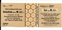 Rheinland 20 Mark Saarbrücken-Burbach, -