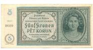 Böhmen & Mähren, 5 Korun -