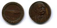 Deutschland, Bronze Medaille Graf Ferdinand von Zeppelin-Gut Luft Glück ab 1909- -