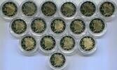Italien 16 x 2 Euro ~ Lot Kursmünzen ~ -