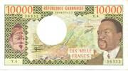 Gabun, 10000 Francs -