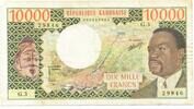 Gabun, 10000 Francs -