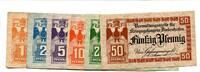 Lothringen 1,2,5,10,20,50 Pfg. Diedenhofen, -