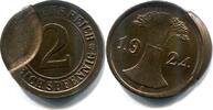 Deutschland, 2 Pfennig Wertseite Abdruck eines 2.Stückes, -