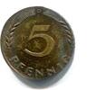 Deutschland, 5 Pfennig auf 1 Pfennig Ronde J.380, -