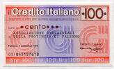 Italien 100 Lire ~ Credito Italiano ~ -