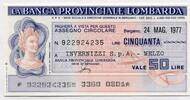 Italien 50 Lire ~ La Banca Provinciale Lombarda ~ -