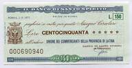 Italien 150 Lire ~ Il Banco di Santo Spirito ~ -
