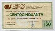 Italien 150 Lire ~ Credito Varesino ~ -