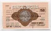 Italien 150 Lire ~ Il Banco di Sicilia ~ -