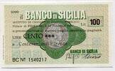 Italien 100 Lire ~ Il Banco di Sicilia ~ -