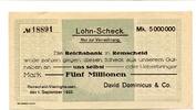 Rheinland 5 Mio. Mark Remscheid-Vieringhausen, -