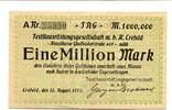Rheinland 1 Mio. Mark Crefeld, -