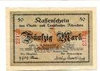50 Mark 1.11.1918 Ostpreußen Allenstein, II/II-