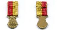 Schweden, Silber Medaille Miniatur des Abzeichens des Schwedischen Sportverbandes Uppland , -