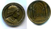 Sachsen, Eisen Medaille bronziert König Heinrich I. 912-919-936 -