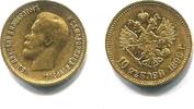 Russland, 10 Rubel/Tscherwonez 1899FZ Nikolaus II. 1894-1917, TTB