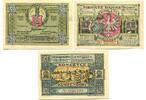 Schlesien 50 Pfg. 1 Mk. 2 Mk. 1.3.1922-1.10.1923 Kunzendorf-Konczyce, I/I- 12,00 EUR  + 9,50 EUR frais d'envoi