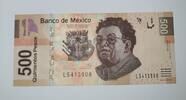 Mexico, 500 Pesos 7.12.2015 unz 59,95 EUR  + 9,50 EUR frais d'envoi