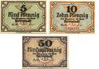 Schlesien 5 Pfg. 10 Pfg. 50 Pfg. o.D.-31.12.1919 Herrnstadt, I/I- 15,00 EUR  + 9,50 EUR frais d'envoi