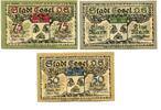 Schlesien 50 Pfg. 75 Pfg. 1 Mk. 1.4.1921 Cosel, I/I- 12,00 EUR  + 9,50 EUR frais d'envoi