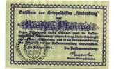 Deutsches Reich 50 Pfg. 25.2.1919 Kriegsschiff Hindenburg,Schiffsgeld, I/I- 35,00 EUR  + 9,50 EUR frais d'envoi