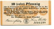 Westpreu&szlig;en 10 Pfg. 6.3.1917 Tiegenhof,Nowy Dwor Gdanski, unz 22,00 EUR  + 9,50 EUR frais d'envoi