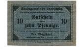 Schlesien 10 Pfg. 1.1.1918 Leobsch&uuml;tz,Glubczyce, unz 25,00 EUR  + 9,50 EUR frais d'envoi