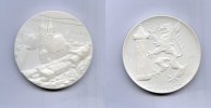 DDR/Meissen, Porzellan-Medaille, Stadt Meissen-Elbe, -