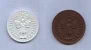 DDR/Meissen, Porzellan-Medaille, Altestes Siegel d.Stadt Meissen, -