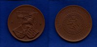 Meissen, Porzellan-Medaille, Bezirksmünzausstellung Dresden in Meissen, -