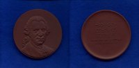 Gotha, Porzellan-Medaille, Konrad Ekhof 1720-1778, -