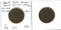 Bentheim-Tecklenburg-Rheda,, 6 Pfennig, Moritz Casimir 1710-1768, -