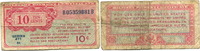 USA, 10 Cents Militärgeld, -