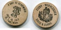 USA Wooden Nickel 1977 - St. Paul, Minn. -  4,00 EUR prix TTC + 6,00 EUR frais d'envoi