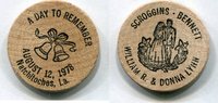 USA Wooden Nickel - Natchitoches, La. - -