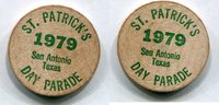 USA Wooden Nickel - San Antonio, Texas - -