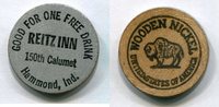 USA Wooden Nickel - Hammond, Ind. - -