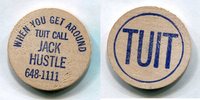 USA Wooden Nickel - Jack Hustle - -