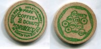 USA Wooden Nickel - Druber's Daylite Donuts -  4,00 EUR prix TTC + 6,00 EUR frais d'envoi