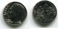 USA 10 Cents 1972 D ~ Roosevelt ~ unc 3,00 EUR prix TTC + 6,00 EUR frais d'envoi