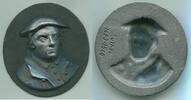 Deutschland Eisenguss Medaille ~ Martin Luther - nach einem Entwurf von Georg Schweigger (1613-1690) ~ -
