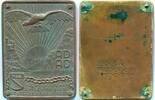 Deutsches Reich Bronze Plakette ~ ADAC - Huldigungsfahrt an den deutschen Rhein ~ -